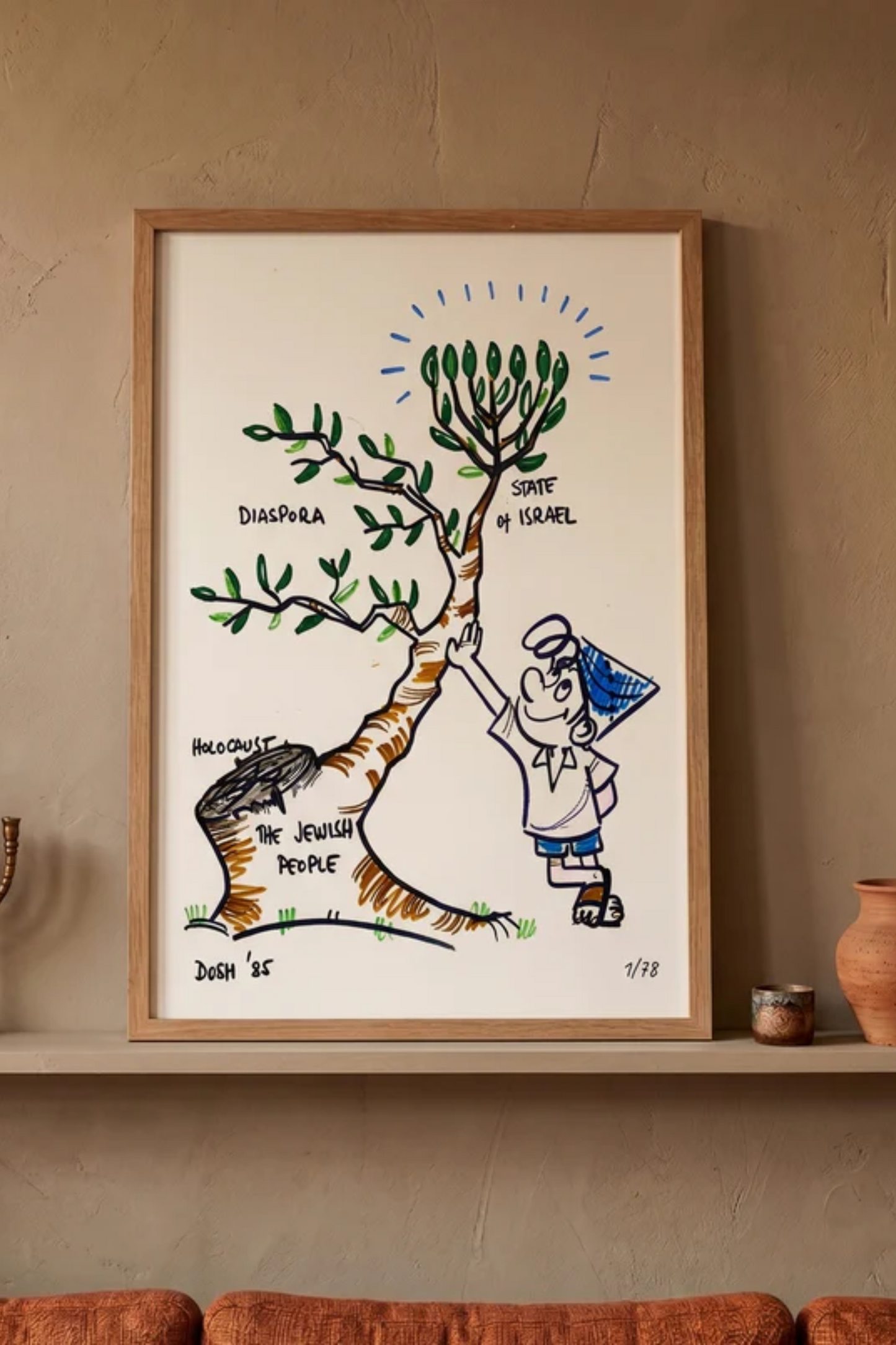 הדפס במהדורה מוגבלת של שרוליק – לכבוד יום העצמאות ה־78 למדינת ישראל SOLD OUT!